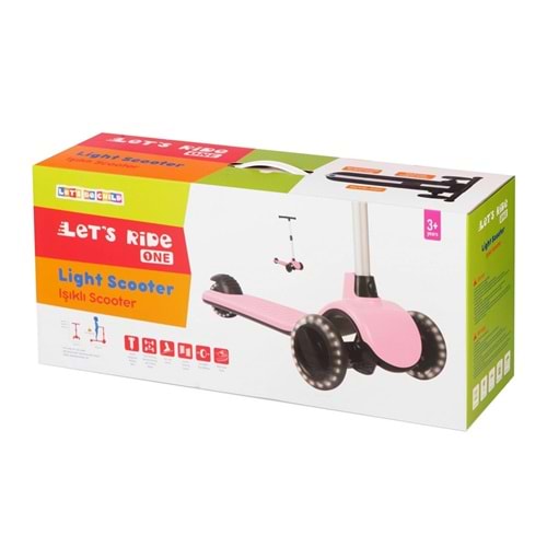 LET'S RİDE SCOOTER PEMBE LC-30908 (6)