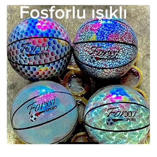 FORSSİ IŞIKLI FOSFORLU KALİTELİ BASKET TOPU FS-006 *24