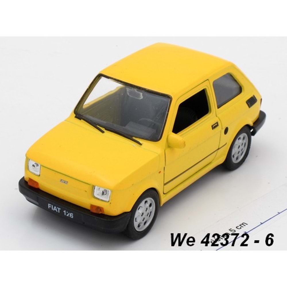 WELLY DIE CAST PULL BACK FIAT 126 42372 (72)